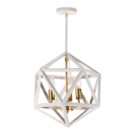 3Lt Chandelier Wh/Vb